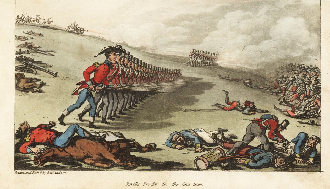 Ensign Johnny Newcome taking part in his first action, the charge against the French Army at the Battle of Salamanca 作者 托马斯·罗兰森