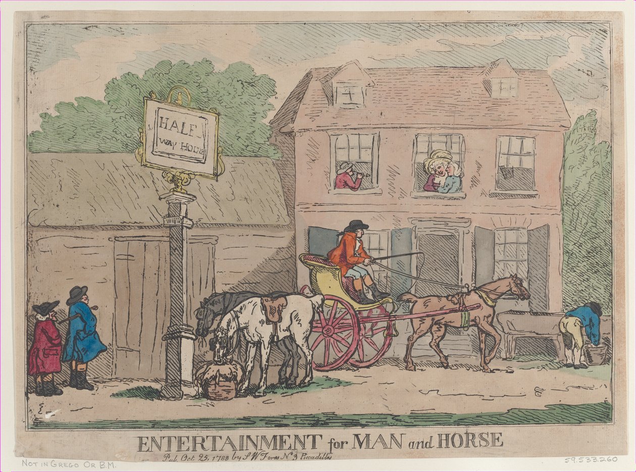 Entertainment for Man and Horse, October 25, 1788., October 25, 1788. 作者 托马斯·罗兰森