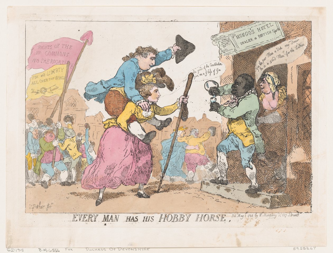 Every Man Has His Hobby Horse, May 1, 1784., May 1, 1784. 作者 托马斯·罗兰森