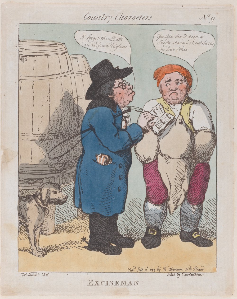 Exciseman, September 10, 1799., September 10, 1799. 作者 托马斯·罗兰森