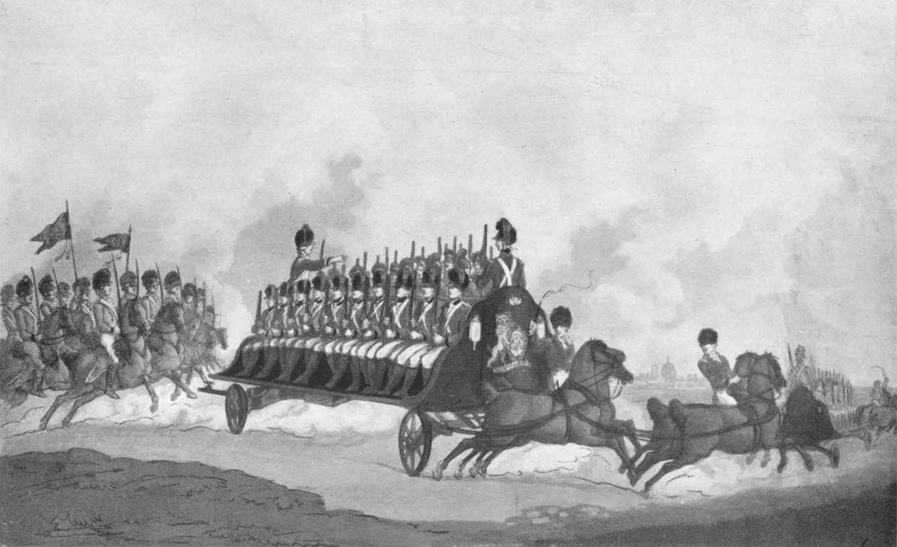探险或军事飞行，c1780-1820，1909年 作者 托马斯·罗兰森
