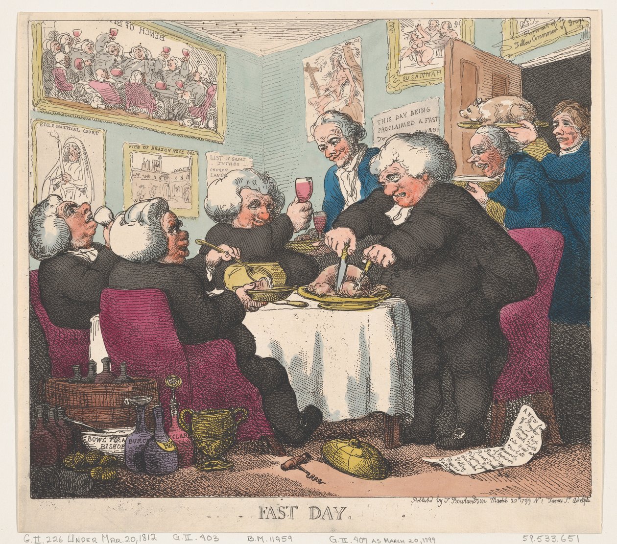 Fast Day, March 20, 1799., March 20, 1799. 作者 托马斯·罗兰森