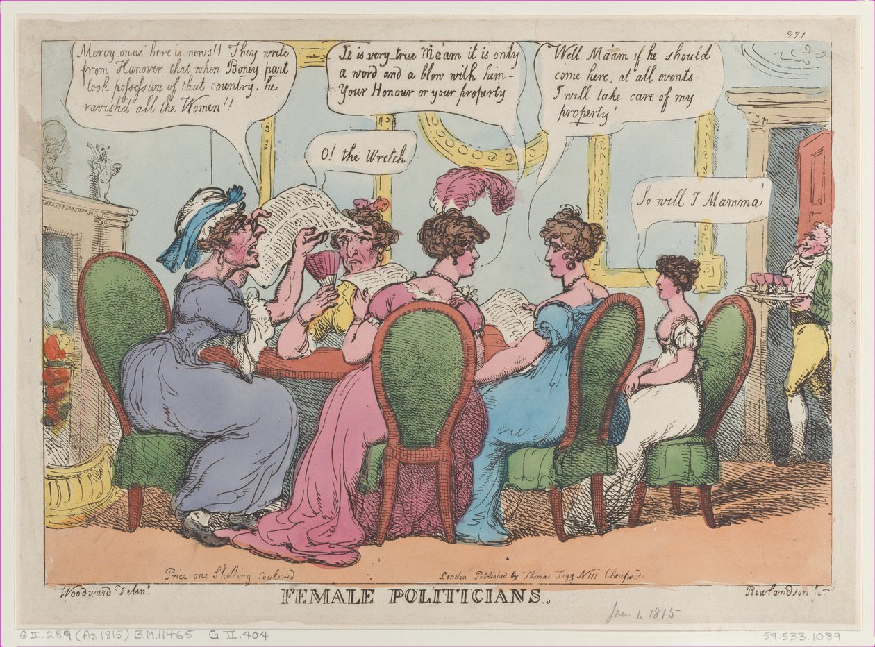Female Politicians, January 1, 1808., January 1, 1808. 作者 托马斯·罗兰森