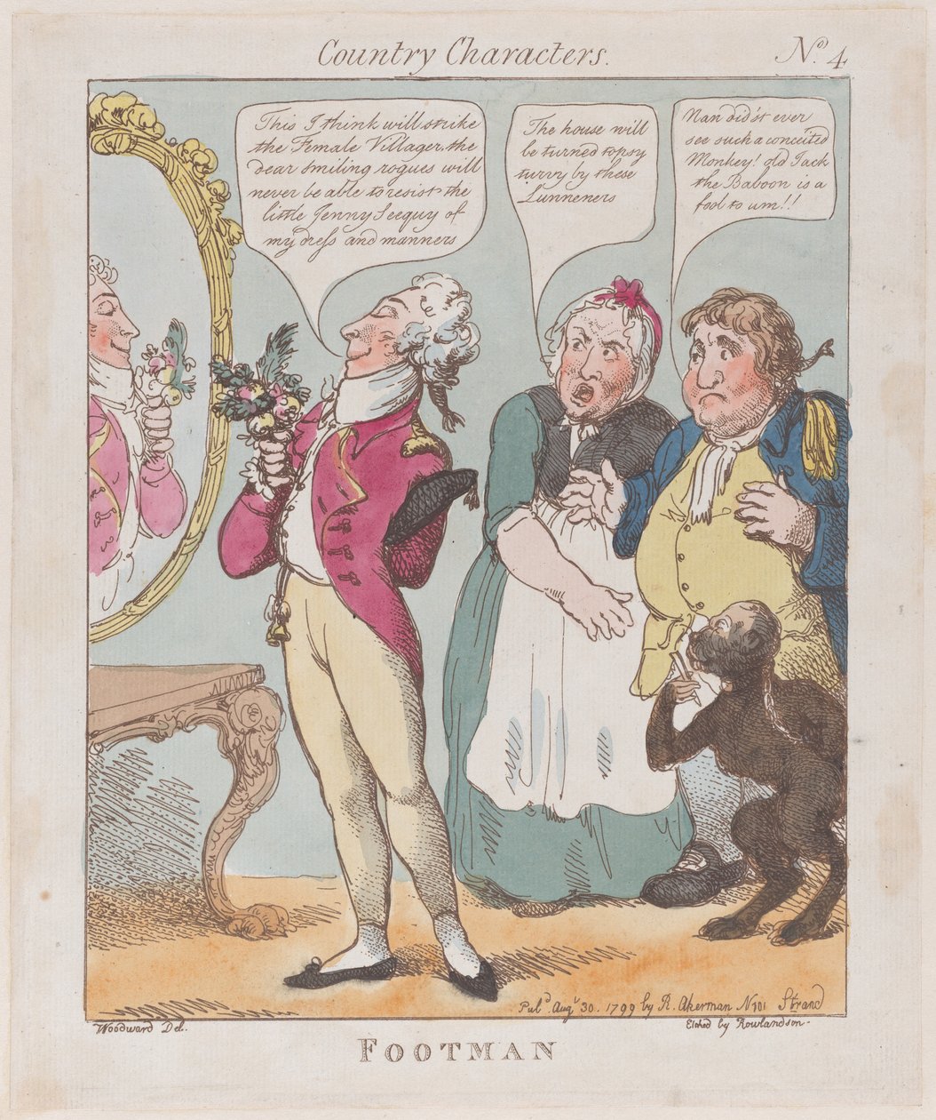 Footman, August 30, 1799., August 30, 1799. 作者 托马斯·罗兰森