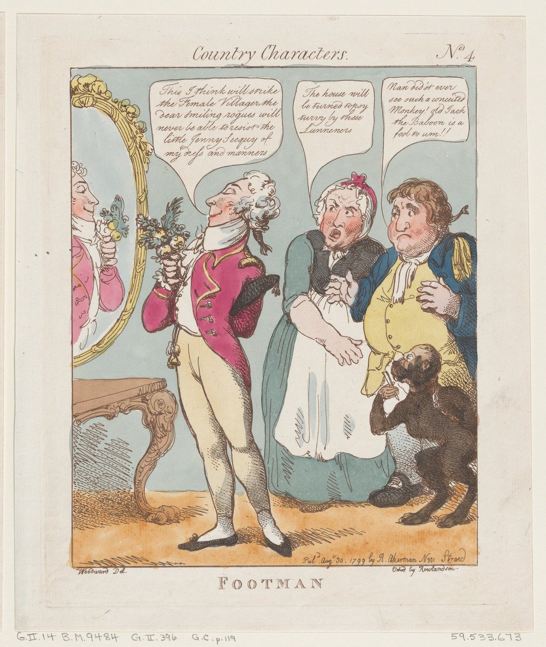 Footman, August 30, 1799., August 30, 1799. 作者 托马斯·罗兰森