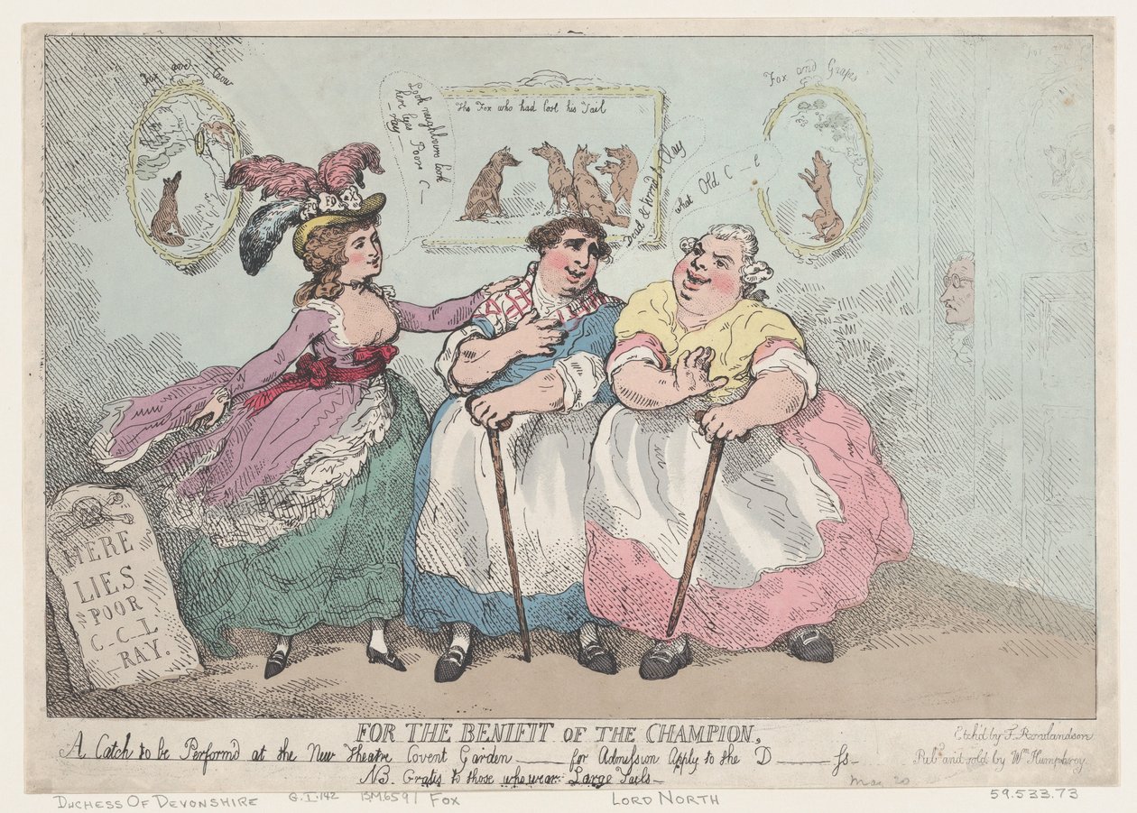 For The Benefit of The Champion, May 20, 1784. , 1784年5月20日。 作者 托马斯·罗兰森