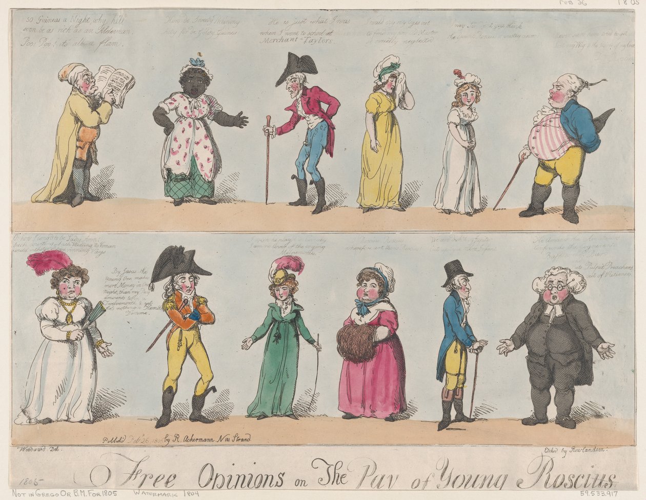Free Opinions on The Pay of Young Roscius, February 26, 1805., February 26, 1805. 作者 托马斯·罗兰森