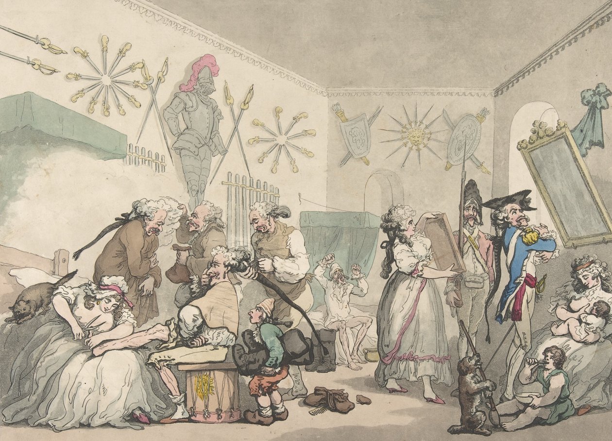 法国军营，1791年8月12日。, 1791年8月12日 作者 托马斯·罗兰森