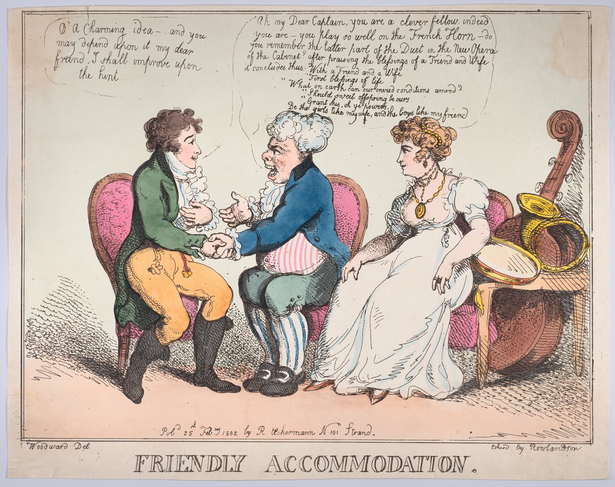 Friendly Accommodation, February 25, 1802., February 25, 1802. 作者 托马斯·罗兰森