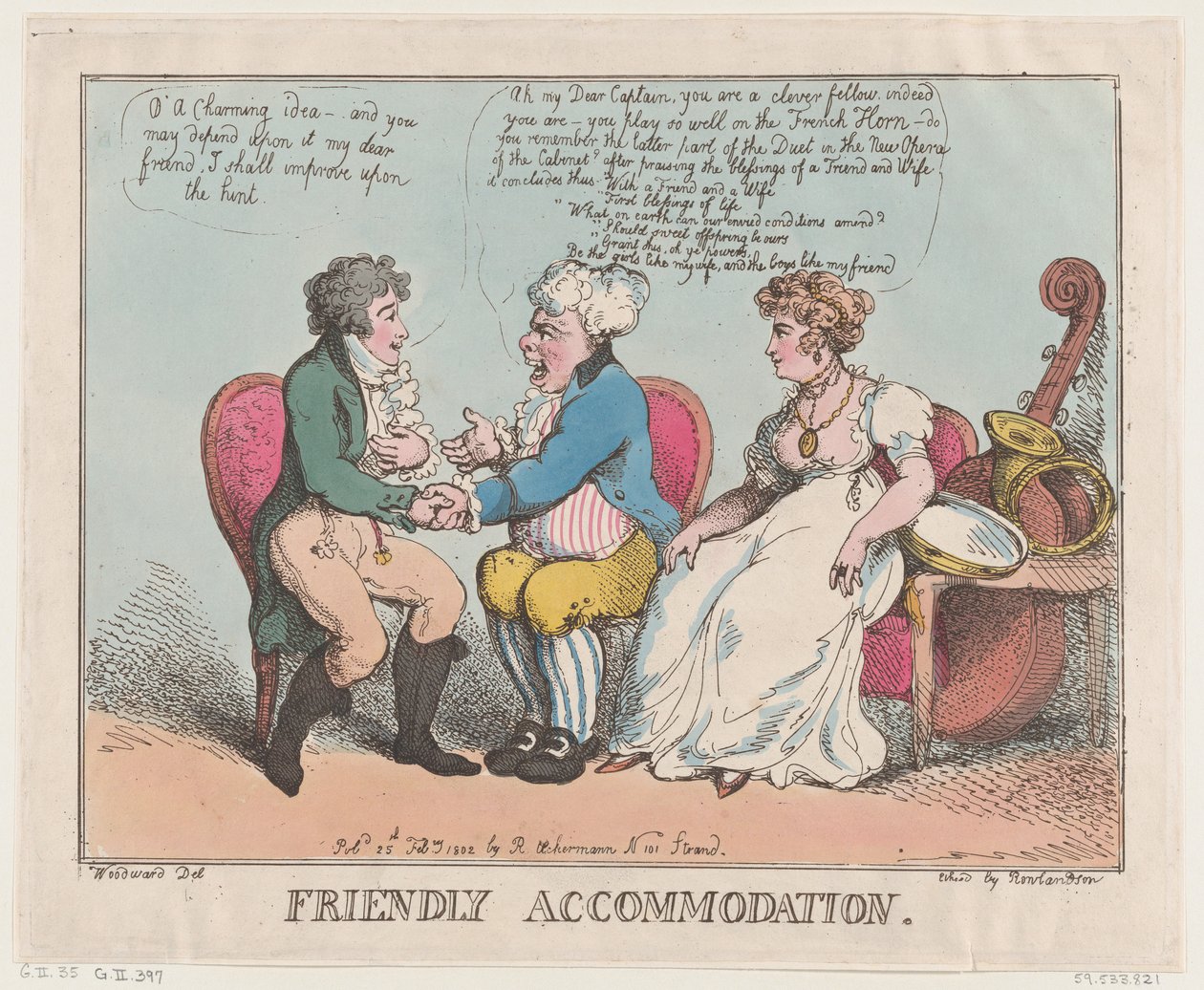 Friendly Accommodation, February 25, 1802., February 25, 1802. 作者 托马斯·罗兰森