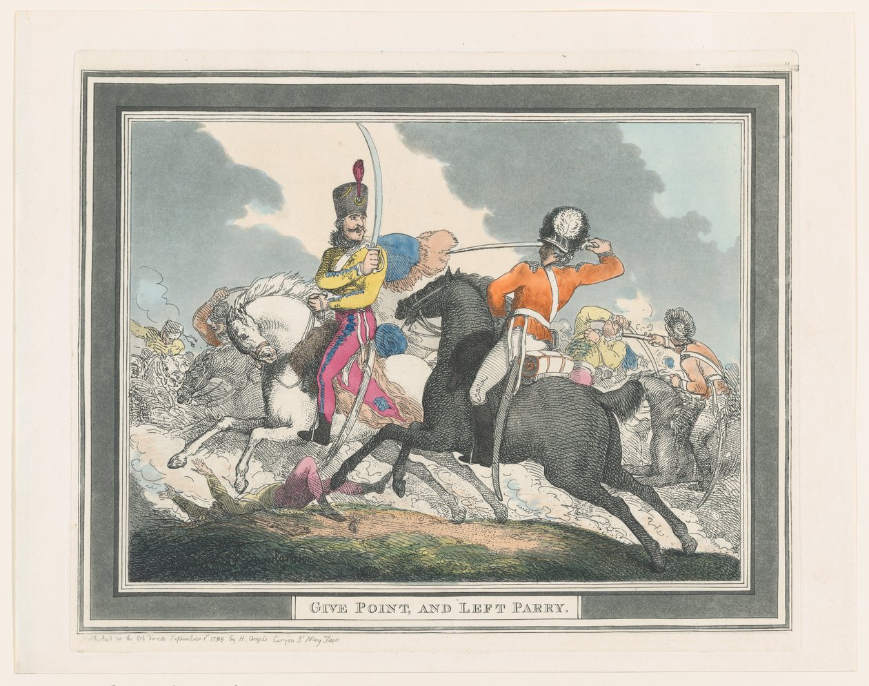 Give Points and Left Parry, September 1, 1798. ，1798年9月1日。 作者 托马斯·罗兰森