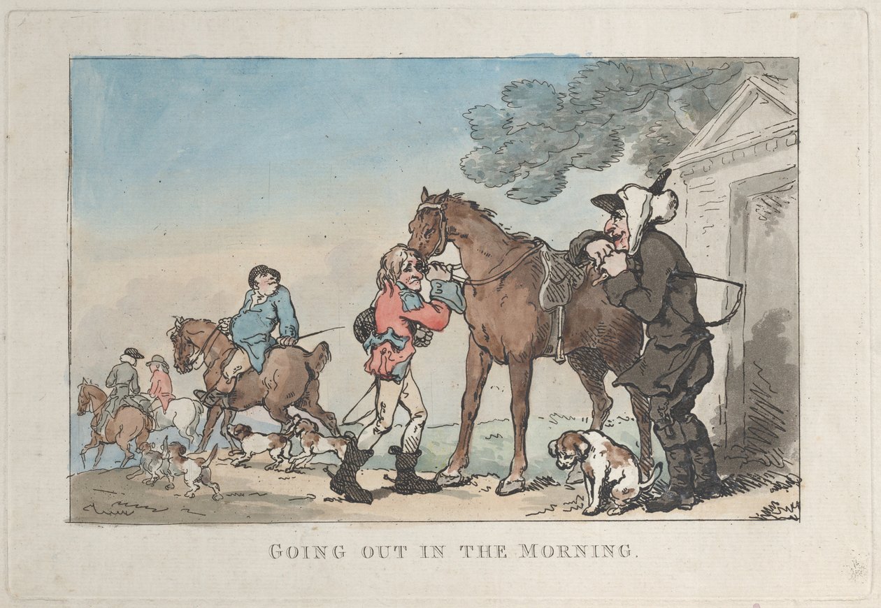 早晨出门，1787., 1787. 作者 托马斯·罗兰森