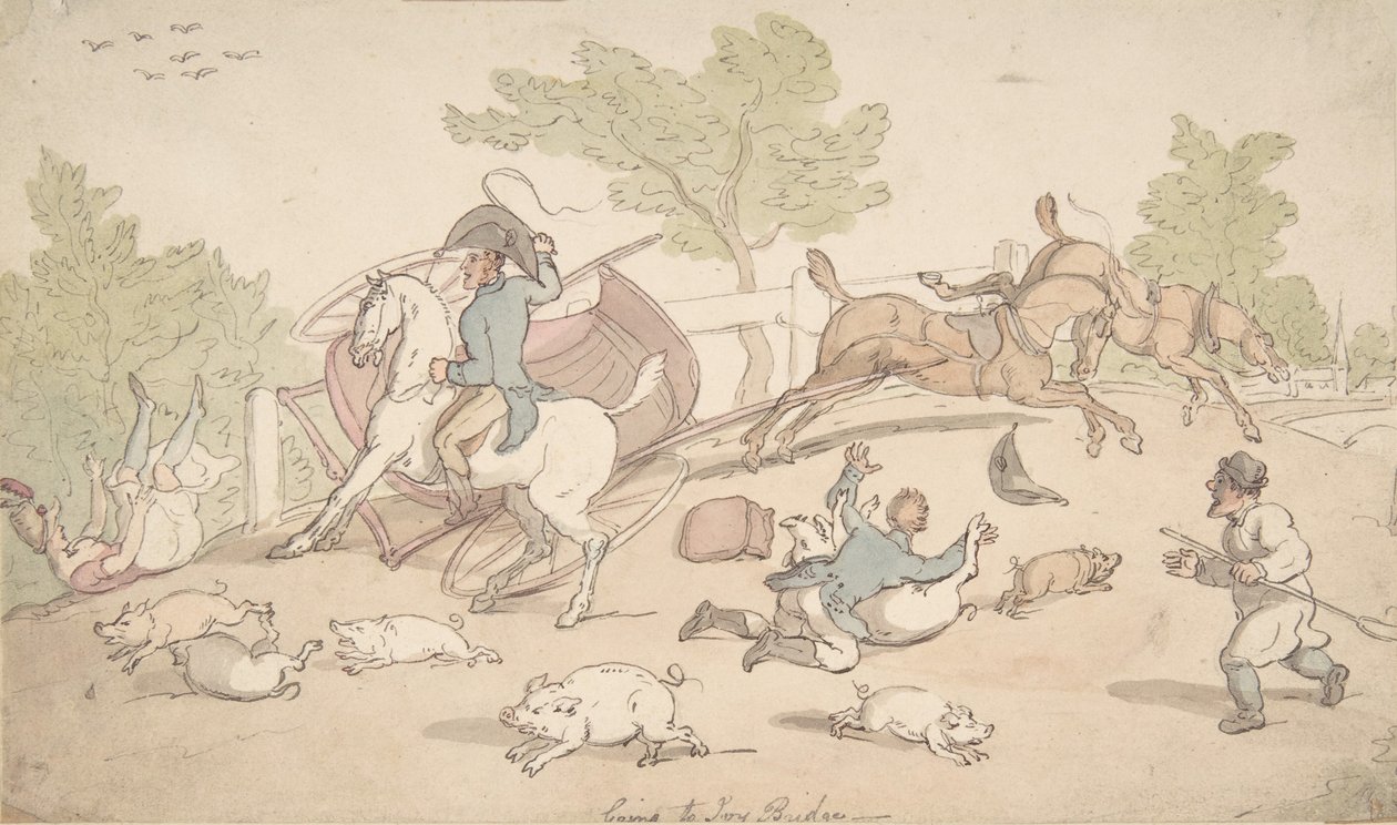 去常春藤桥，1780-1827。 作者 托马斯·罗兰森