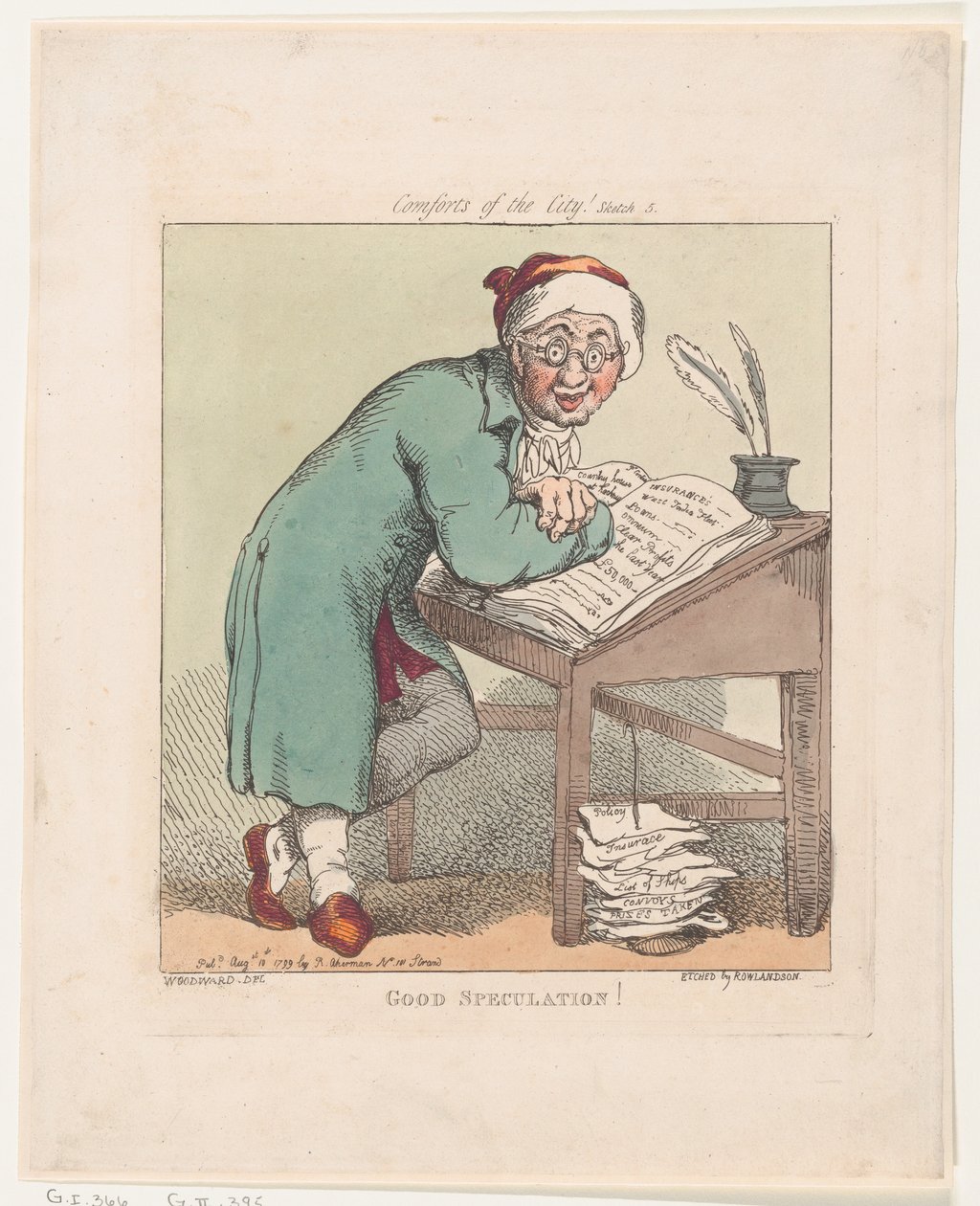 良好的推测！，1799年8月10日。，1799年8月10日。 作者 托马斯·罗兰森