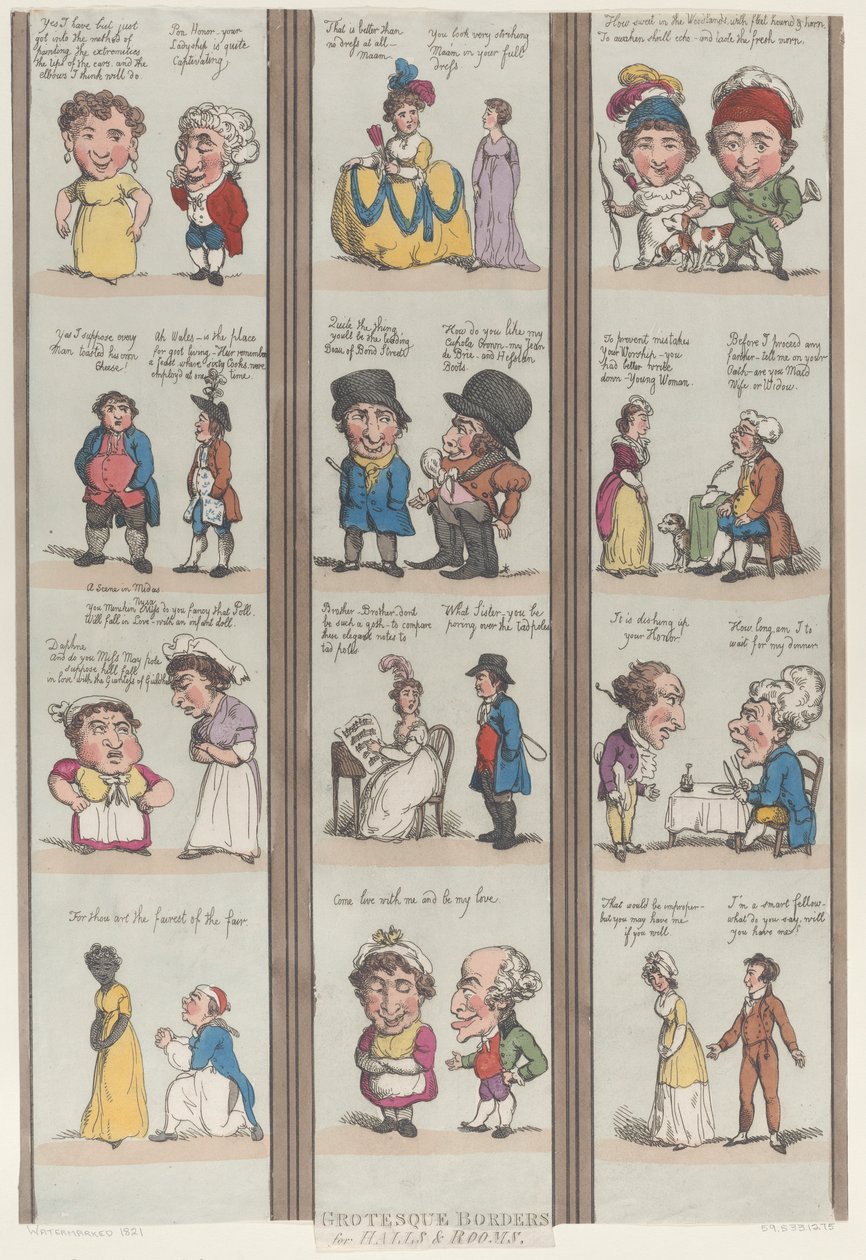 Grotesque Borders for Rooms & Halls, [1800], reprint., [1800], reprint. 作者 托马斯·罗兰森