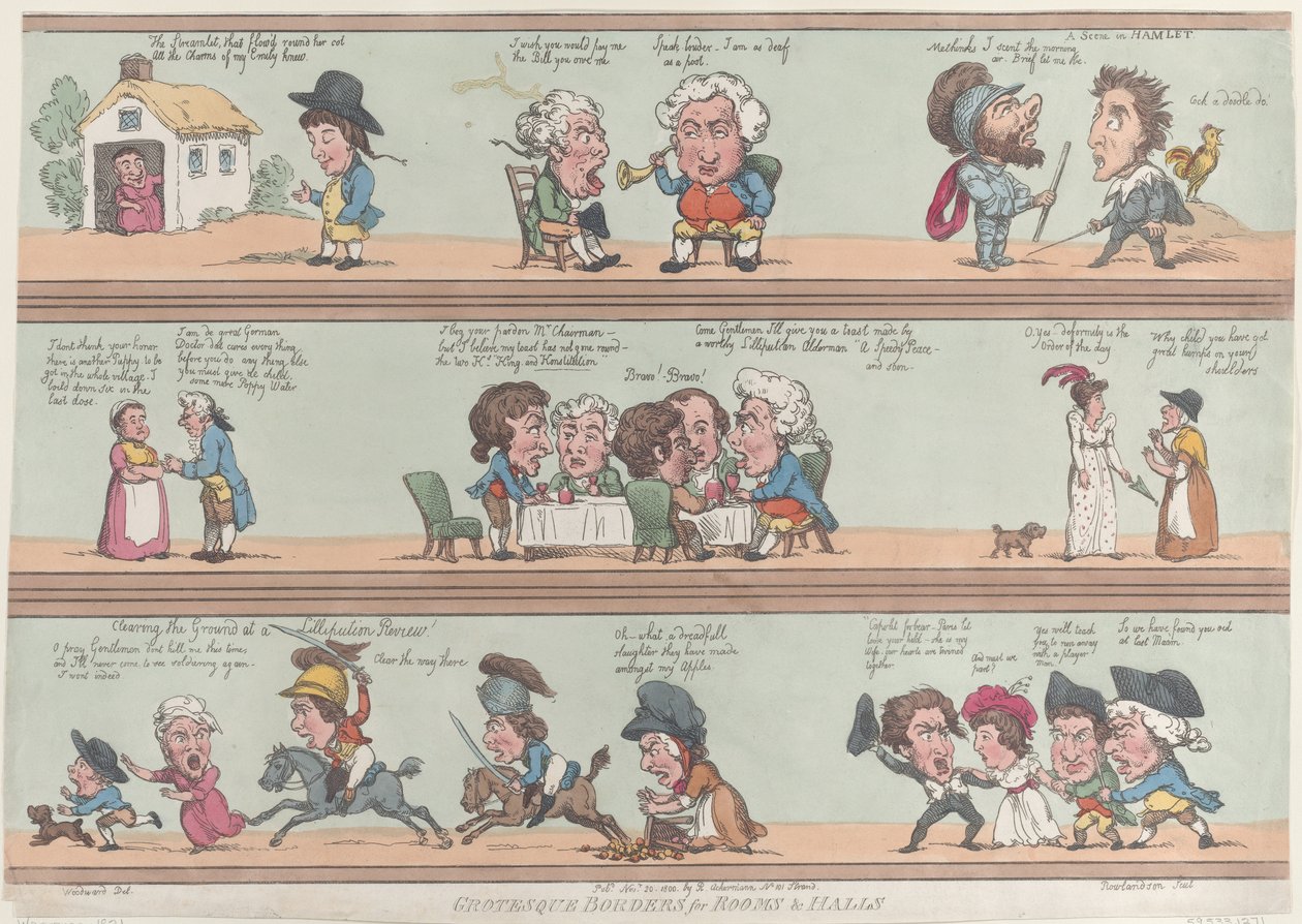 Grotesque Borders for Rooms & Halls, [November 20, 1800], reprint., [November 20, 1800], reprint. 作者 托马斯·罗兰森