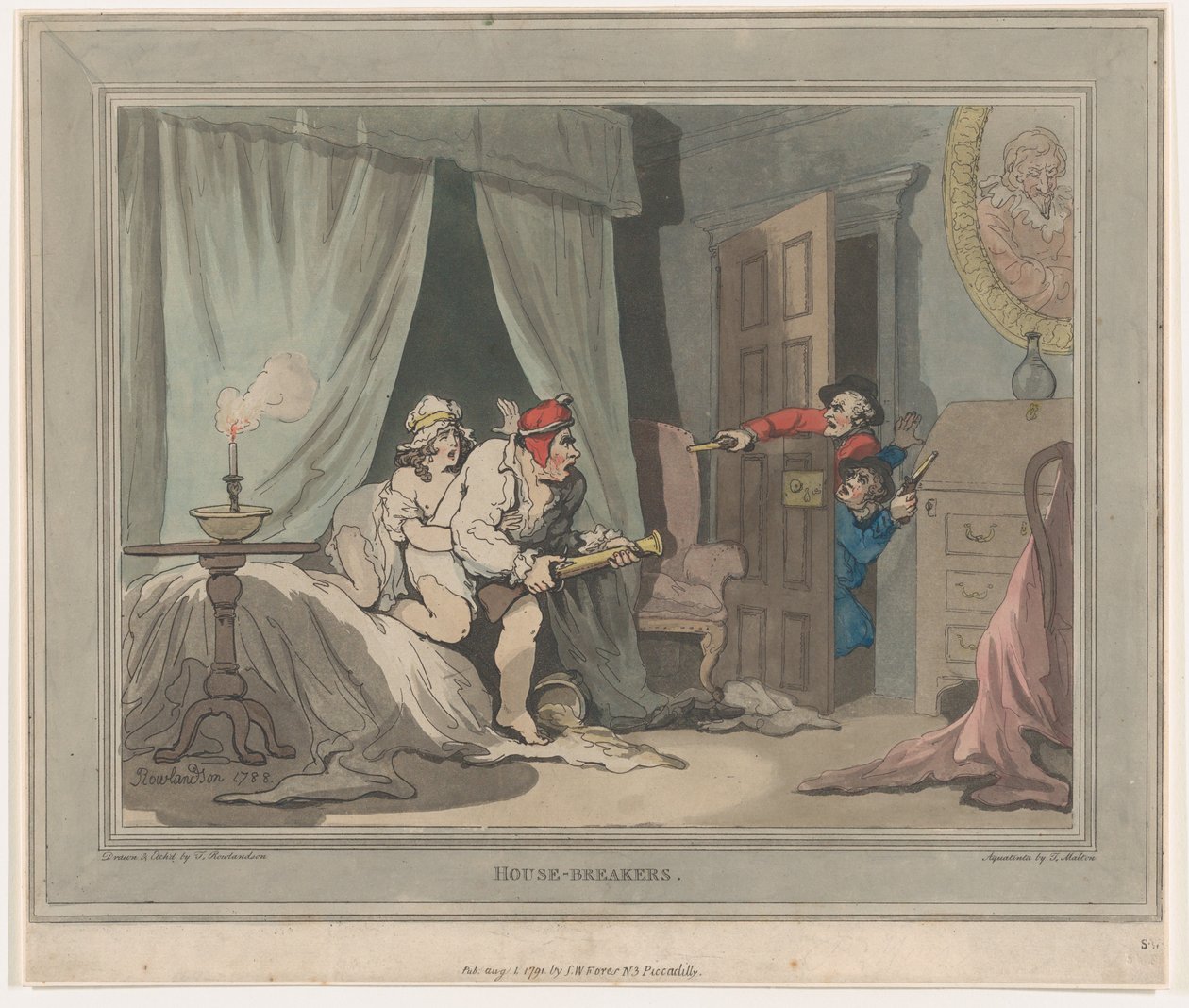 House-Breakers, August 1, 1791., August 1, 1791. 作者 托马斯·罗兰森