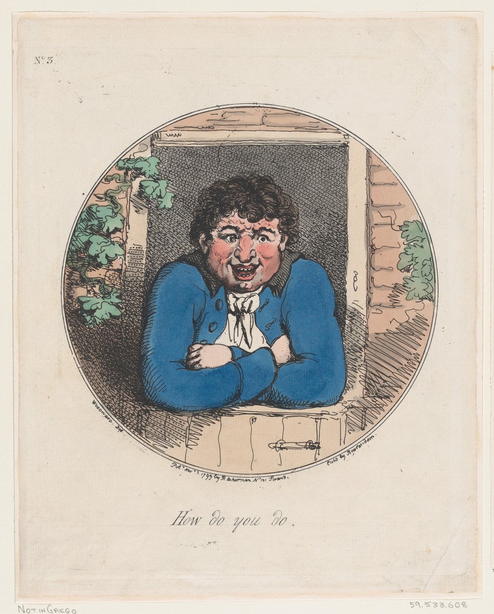 How Do You Do, November 1, 1799., November 1, 1799. 作者 托马斯·罗兰森