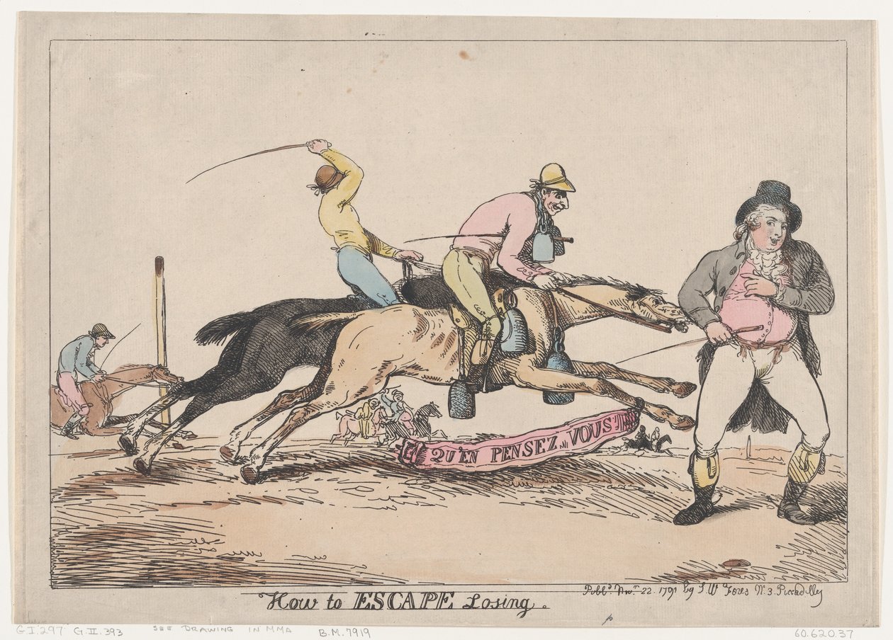 How to Escape Losing, November 22, 1791. ，1791年11月22日。 作者 托马斯·罗兰森