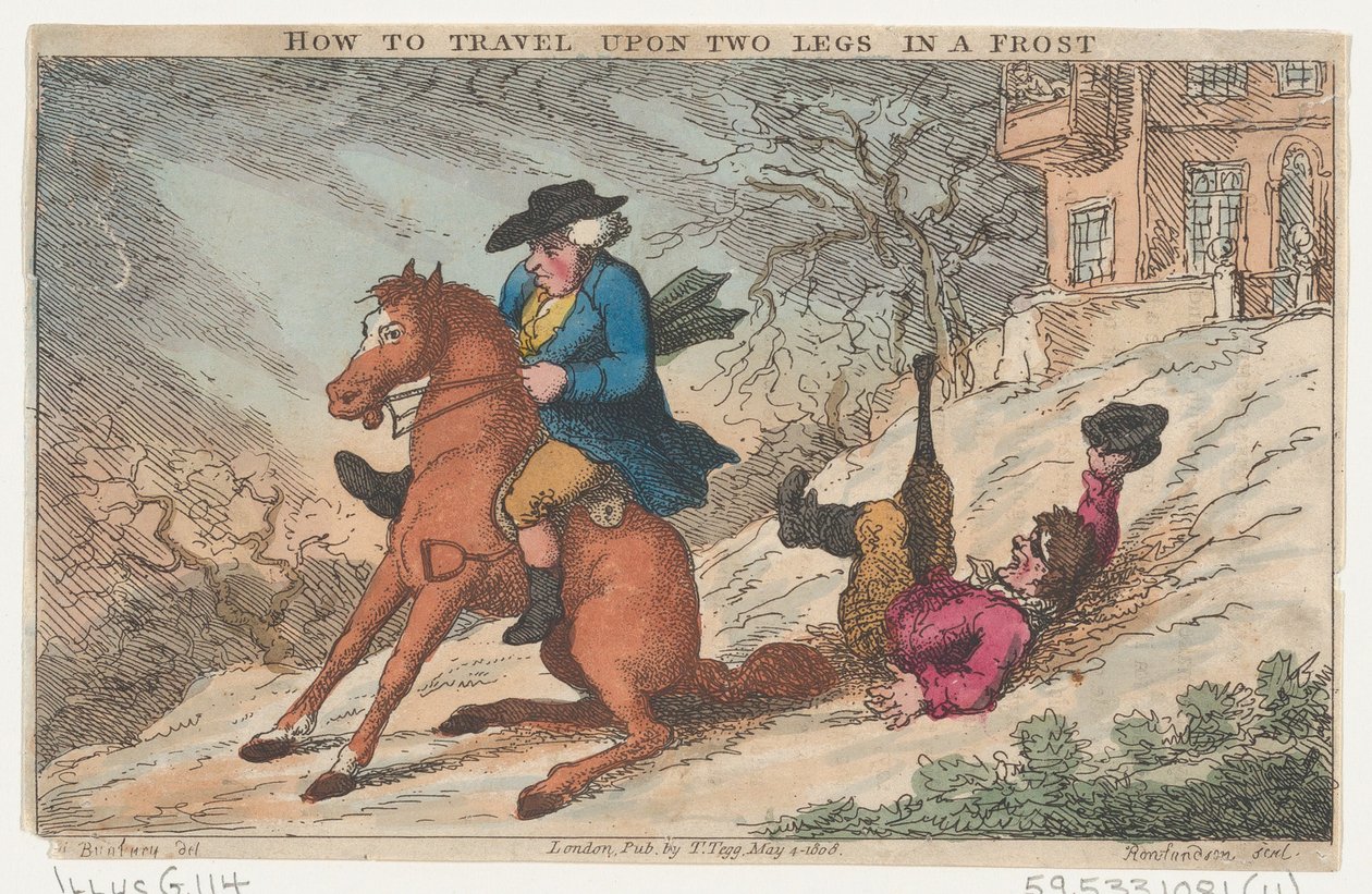 How to Travel Upon Two Legs in a Frost, May 4, 1808., May 4, 1808. 作者 托马斯·罗兰森
