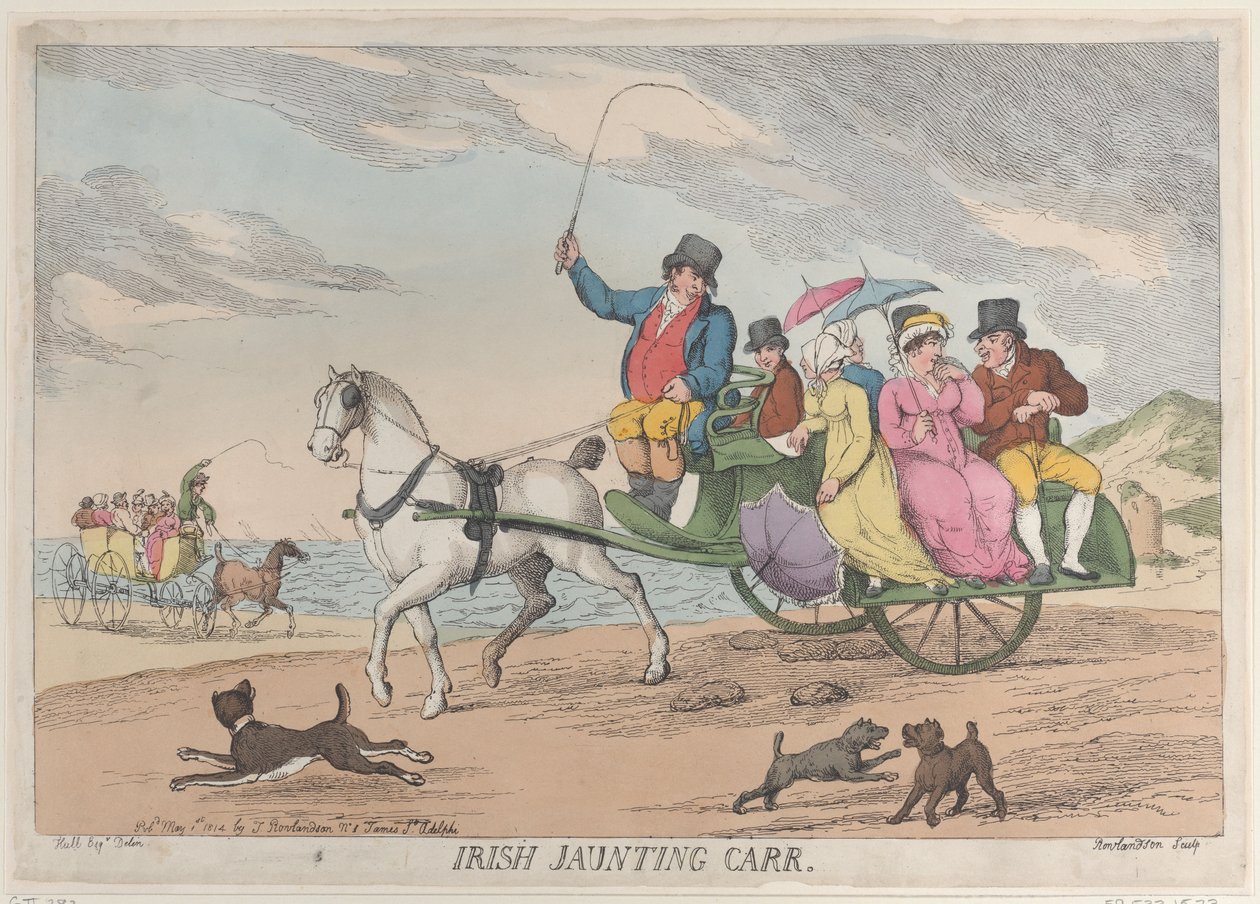 Irish Jaunting Car, May 1, 1814., May 1, 1814. 作者 托马斯·罗兰森