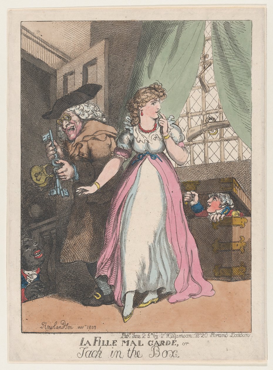La Fille Mal Gardé, or Jack in the Box, June 25, 1802., June 25, 1802. 作者 托马斯·罗兰森