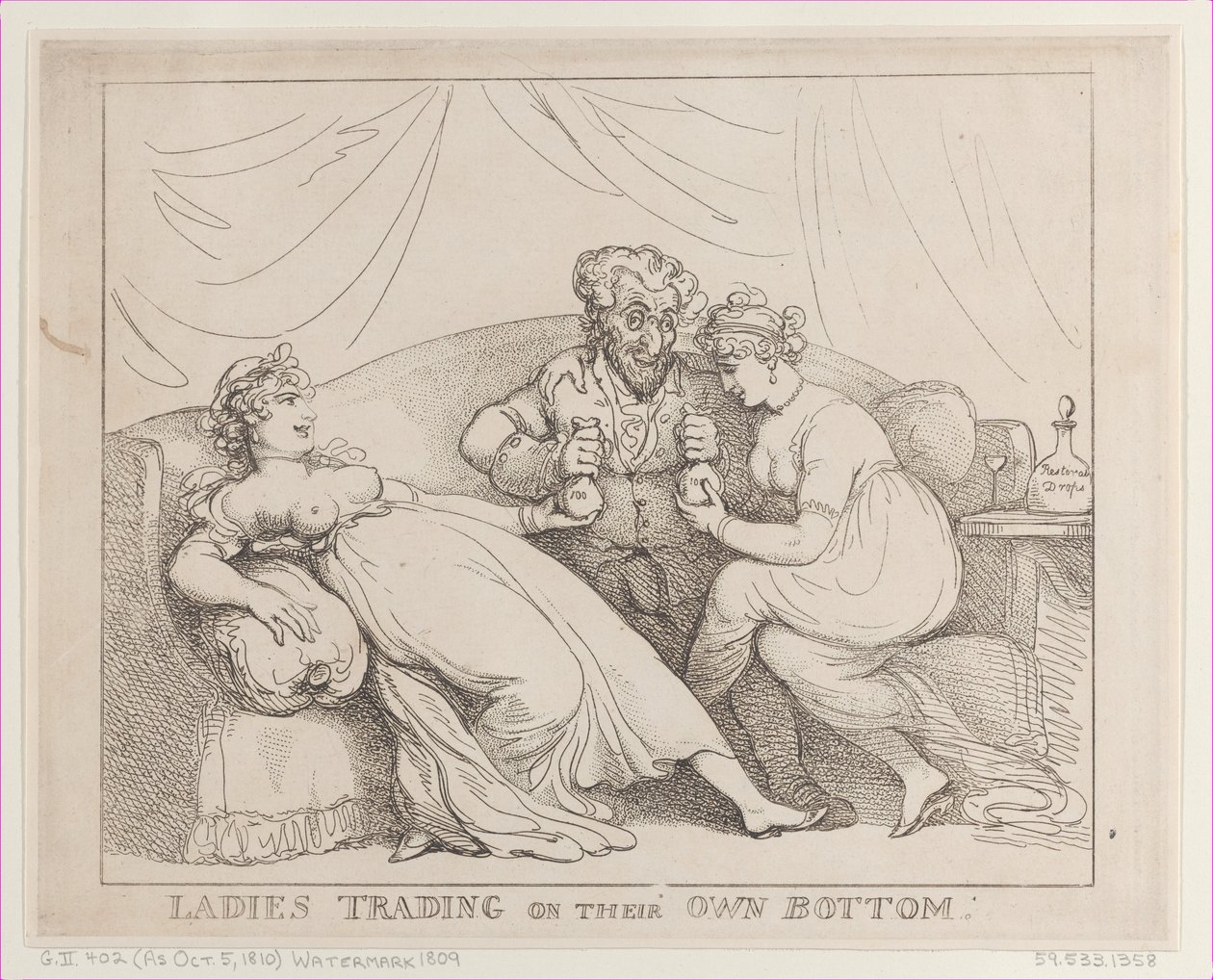 Ladies Trading on Their Own Bottom, October 5, 1810., October 5, 1810. 作者 托马斯·罗兰森