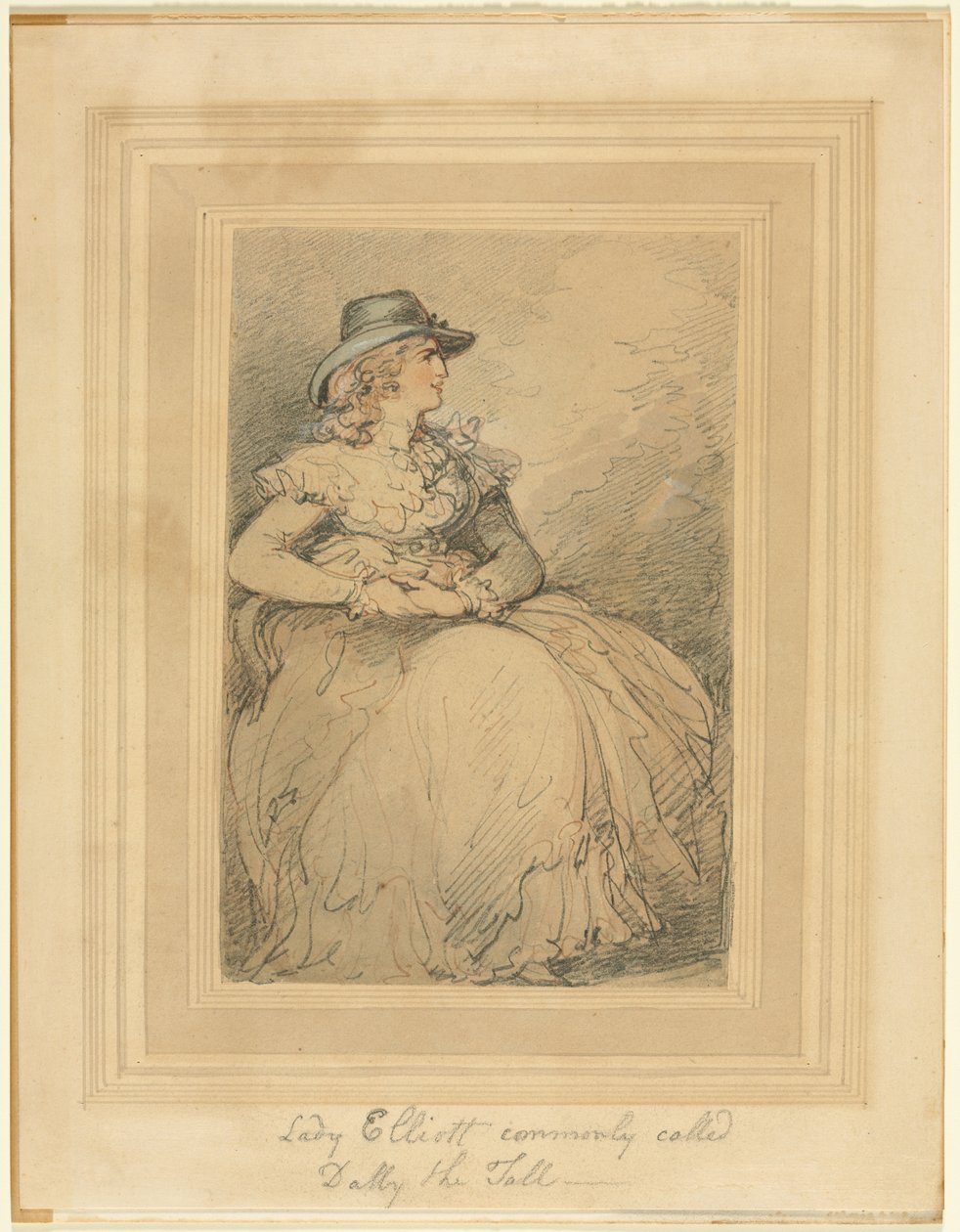 埃利奥特夫人（Lady Elliott），俗称多莉（Dolly The Tall），17575127。 作者 托马斯·罗兰森