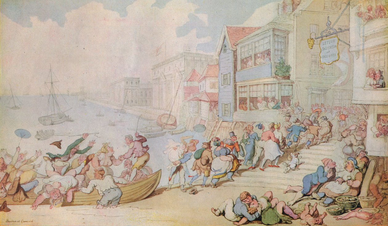 降落在格林威治，c1780 作者 托马斯·罗兰森