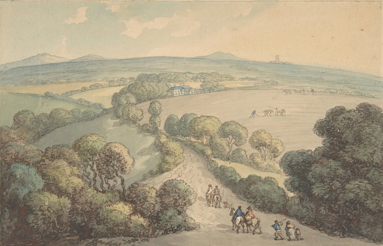 景观，1780-1827。 作者 托马斯·罗兰森