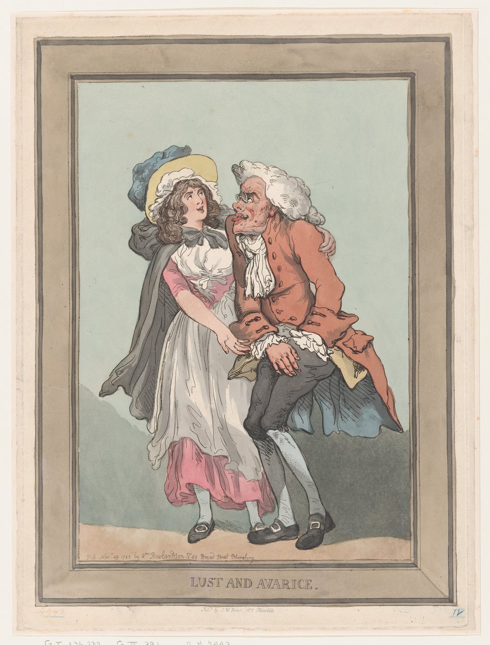 Lust and Avarice, November 29, 1788., 1788年11月29日。 作者 托马斯·罗兰森