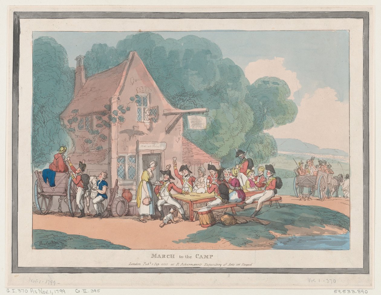 March to the Camp, September 1, 1803., September 1, 1803. 作者 托马斯·罗兰森