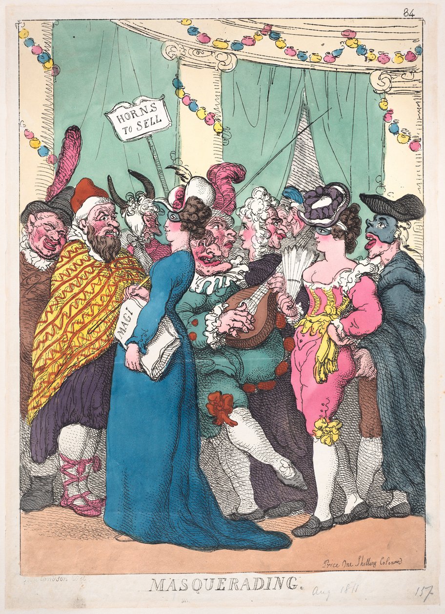 Masquerading, August 30, 1811., August 30, 1811. 作者 托马斯·罗兰森