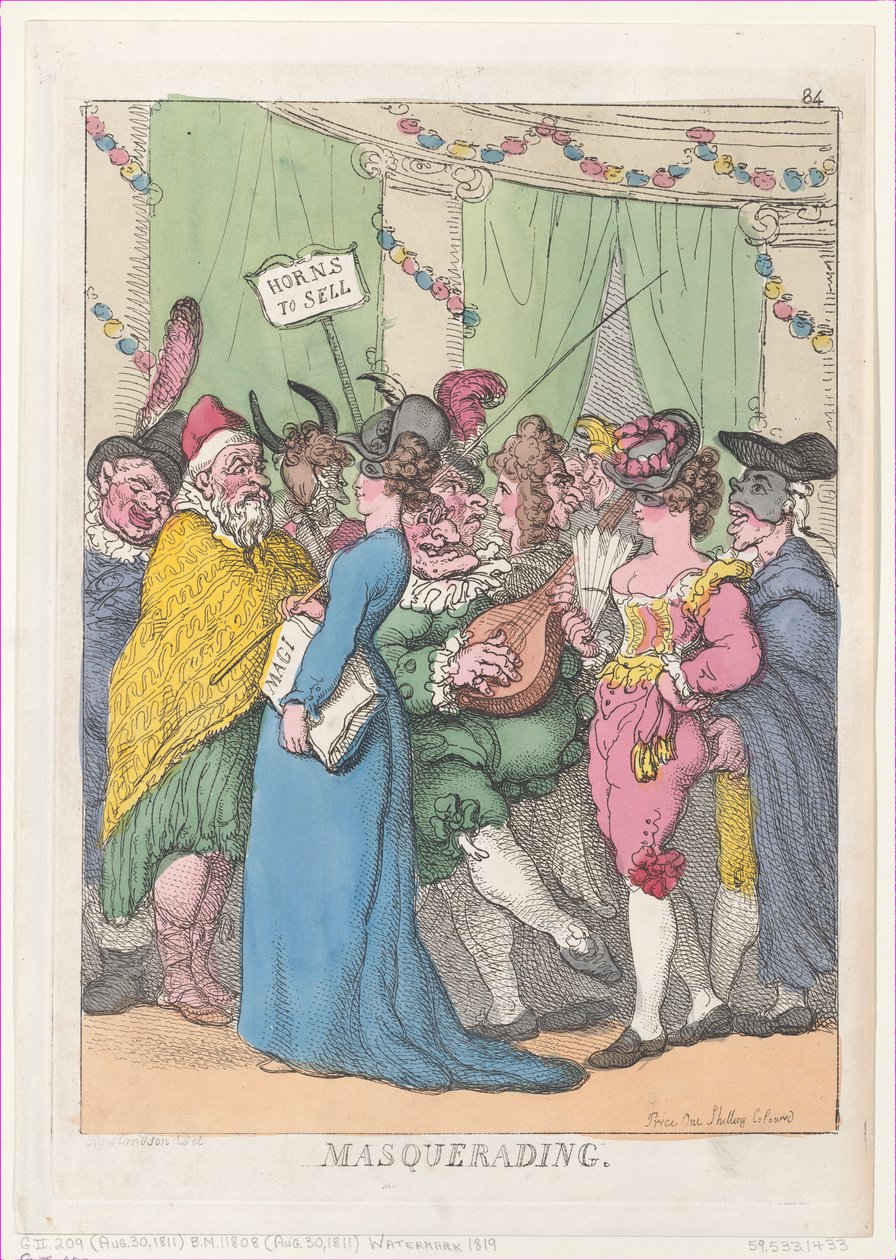 Masquerading, [August 30, 1811], reprinted., [August 30, 1811], reprinted. 作者 托马斯·罗兰森