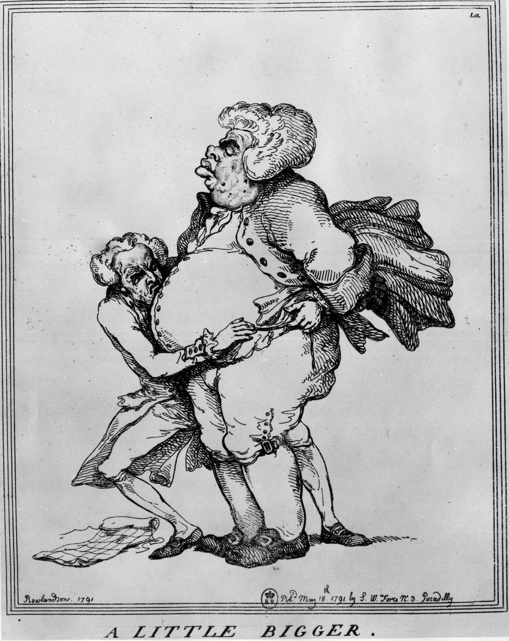 奥比斯岩。更大一点--托马斯-罗兰森（1756-1827）的绘画作品 作者 托马斯·罗兰森