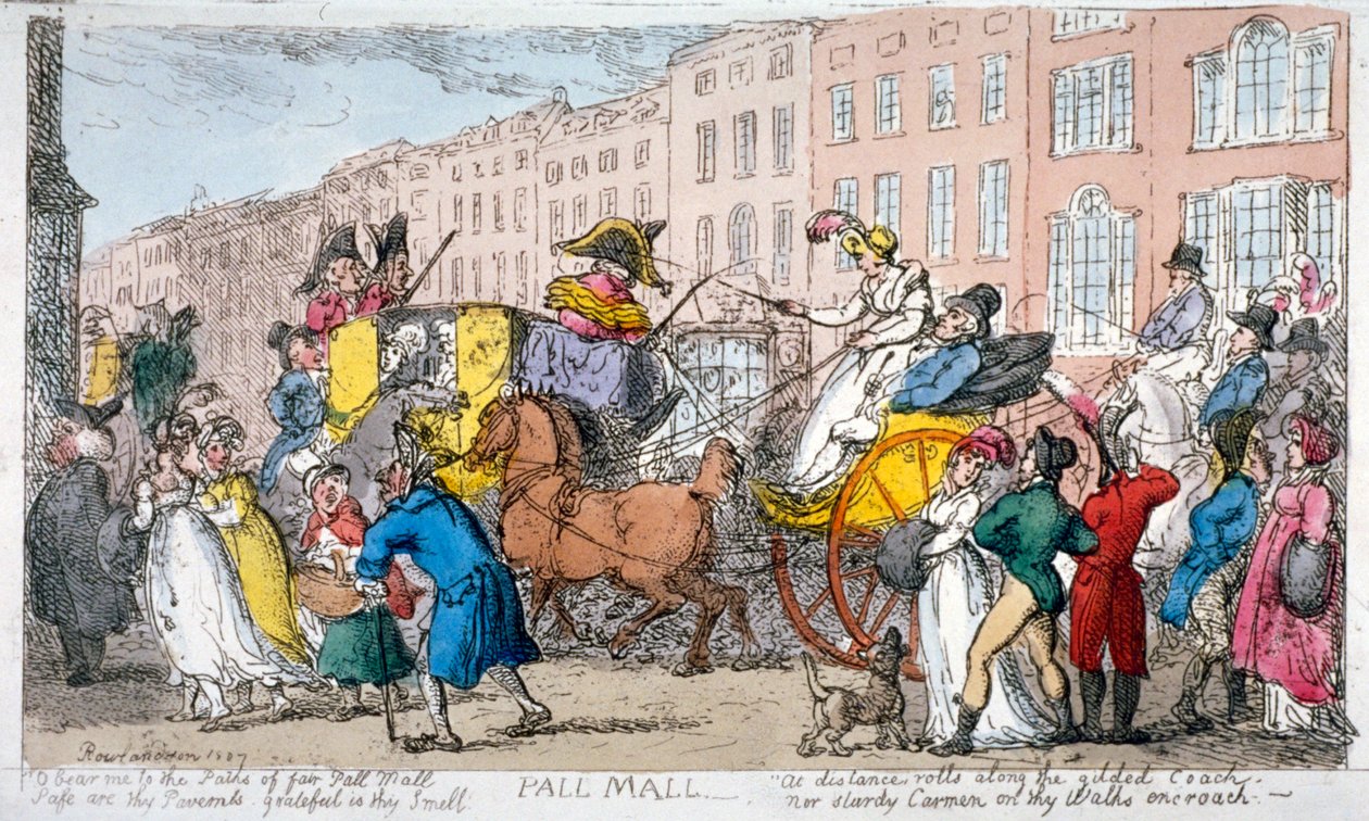 Pall Mall"，1807年 作者 托马斯·罗兰森