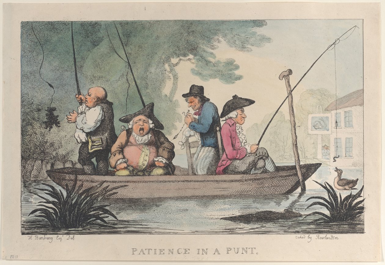 Patience in a Punt, 1811., 1811. 作者 托马斯·罗兰森