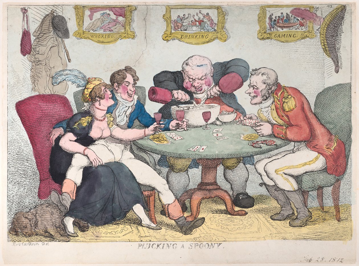 Plucking a Spoony, February 28, 1812. , February 28, 1812. 作者 托马斯·罗兰森