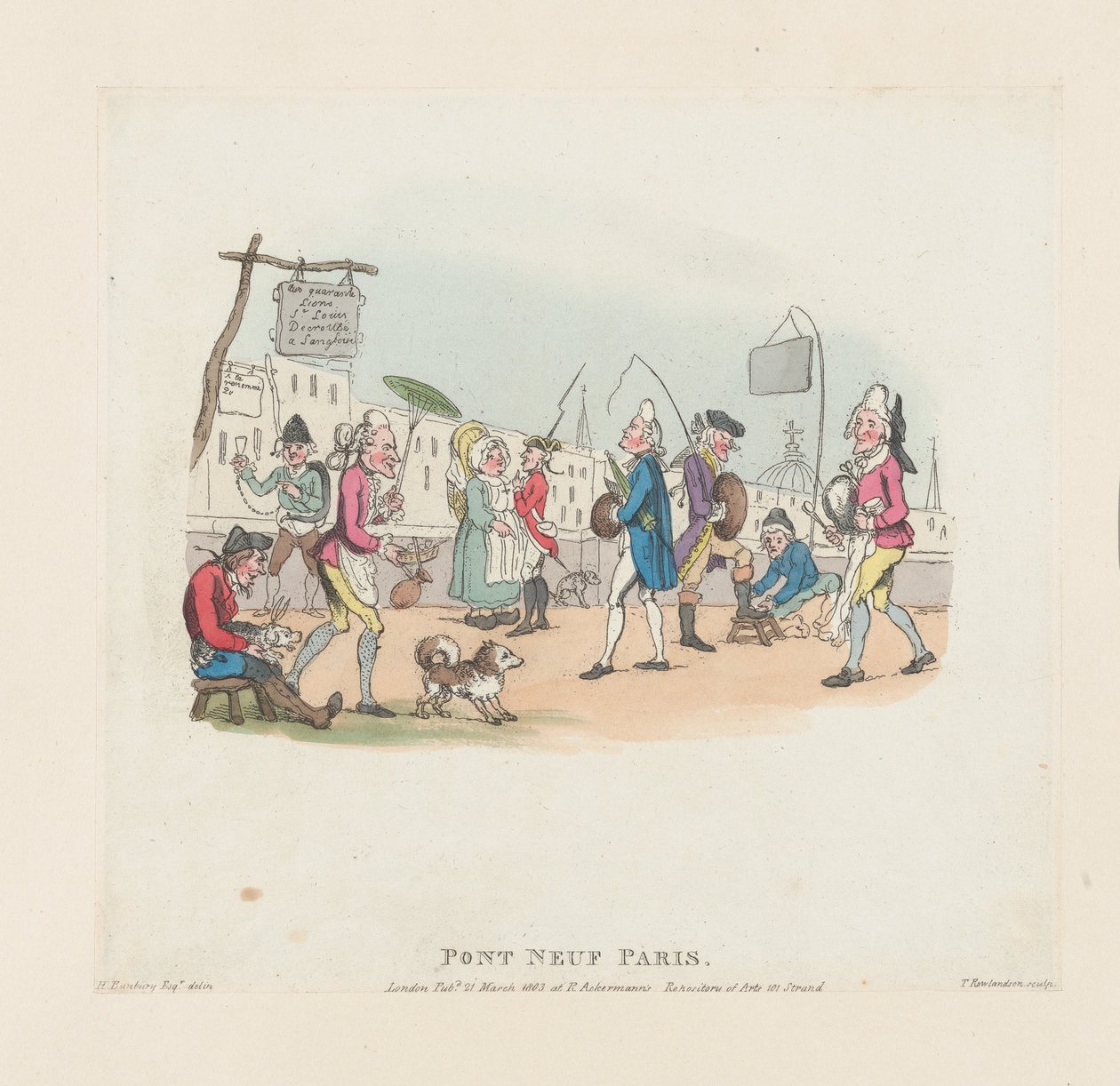 Pont Neuf, Paris, May 1, 1803., May 1, 1803. 作者 托马斯·罗兰森