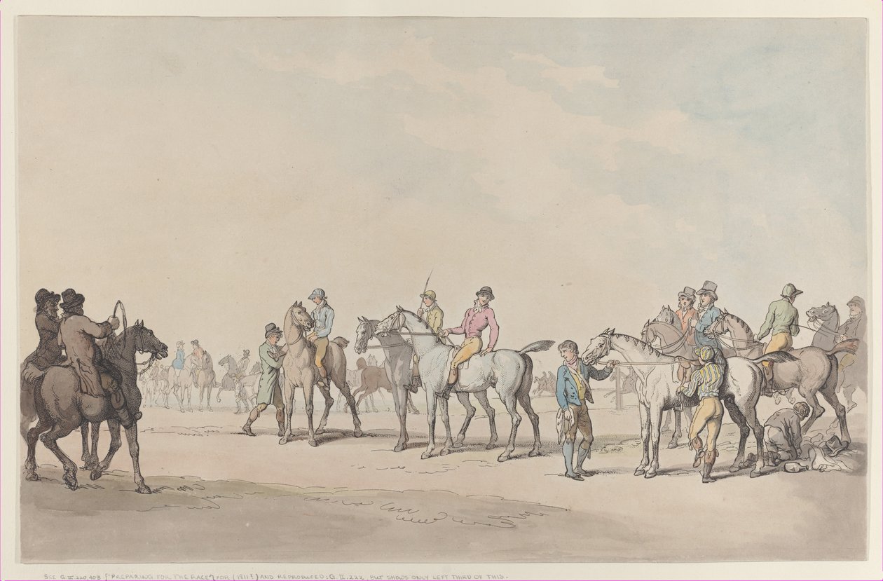 为比赛做准备，1804., 1804. 作者 托马斯·罗兰森