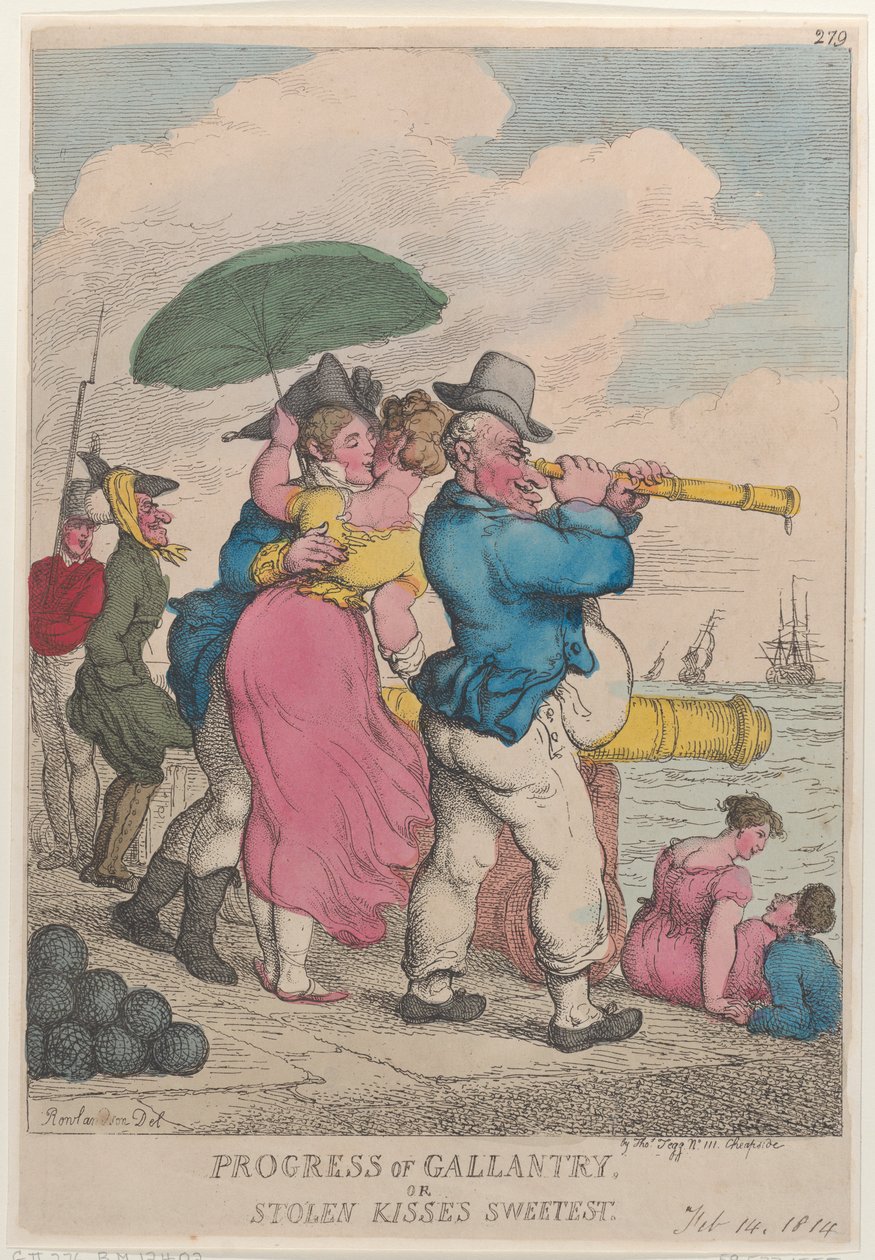 Progress of Gallantry or Stolen Kisses Sweetest, February 14, 1814. , February 14, 1814. 作者 托马斯·罗兰森