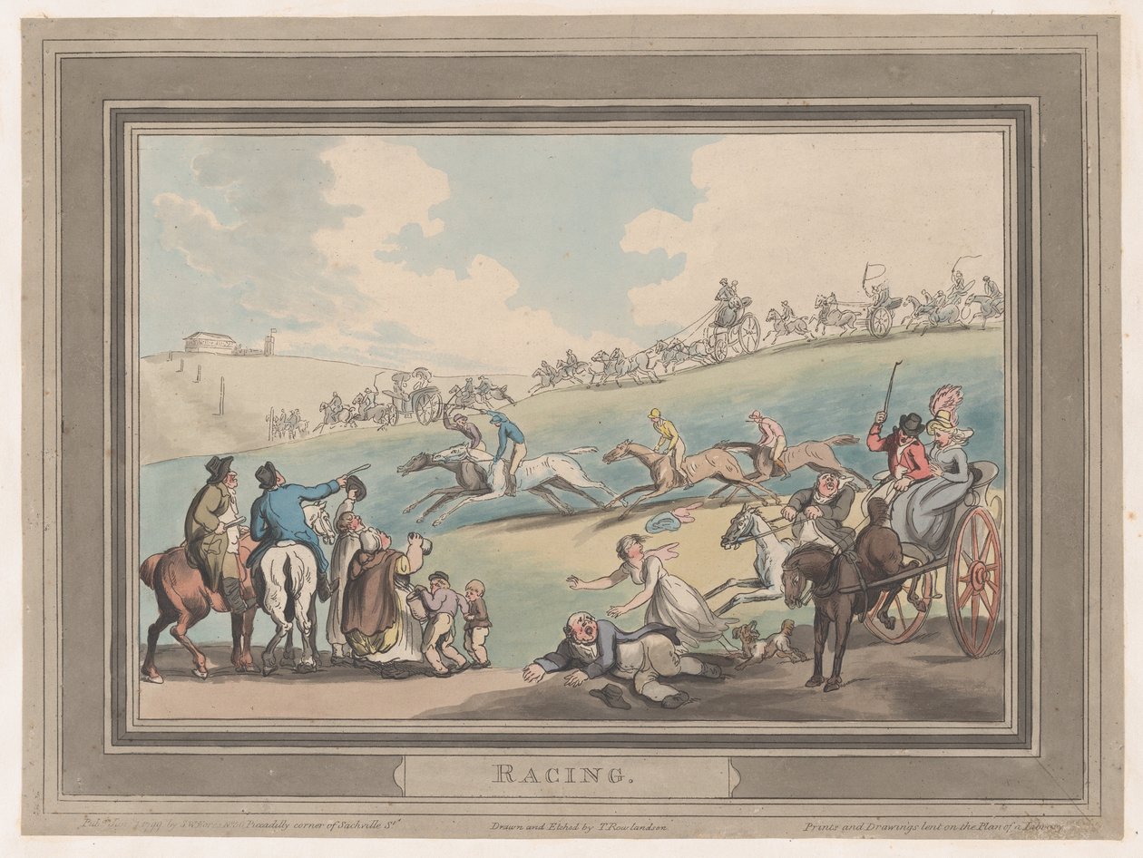 赛车[The Start]，1799年1月1日，1799年1月1日。 作者 托马斯·罗兰森