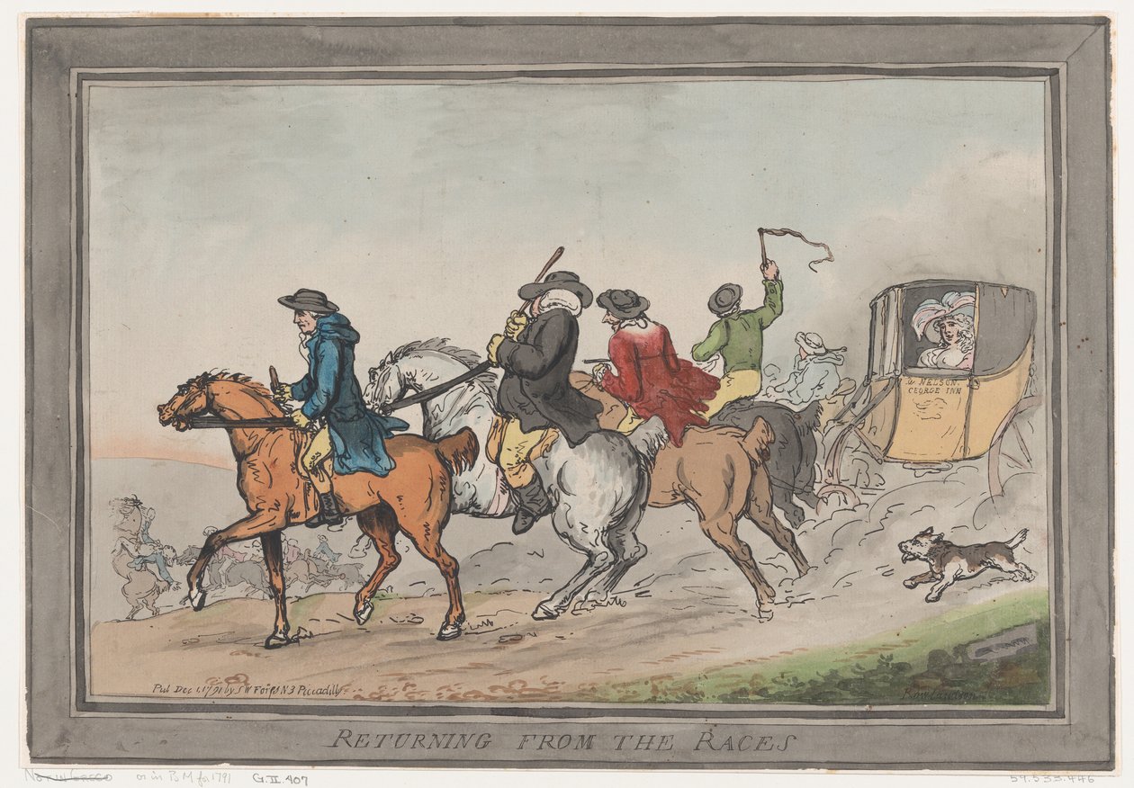 Returning from the Races, December 1, 1791., December 1, 1791. 作者 托马斯·罗兰森
