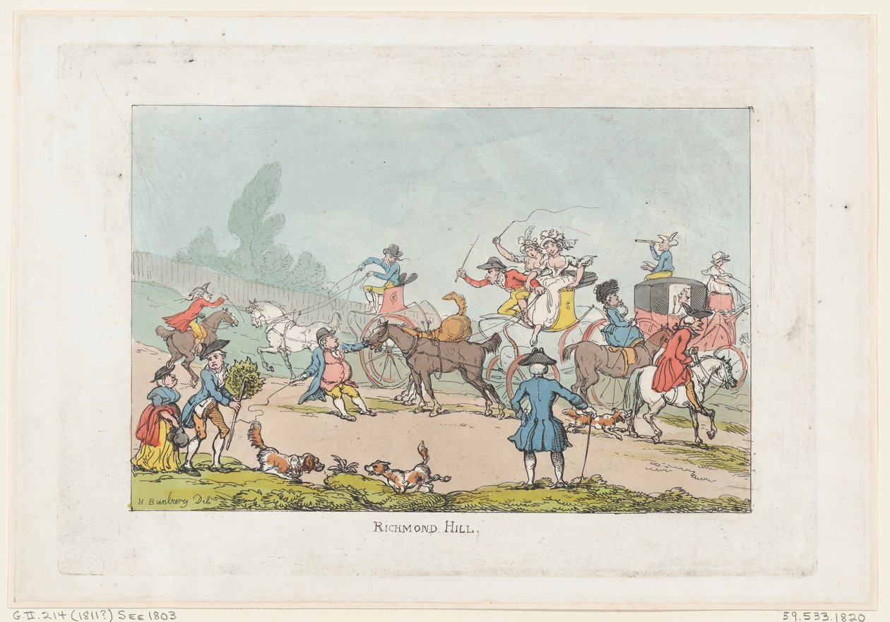 里士满山，1811.，1811.。 作者 托马斯·罗兰森