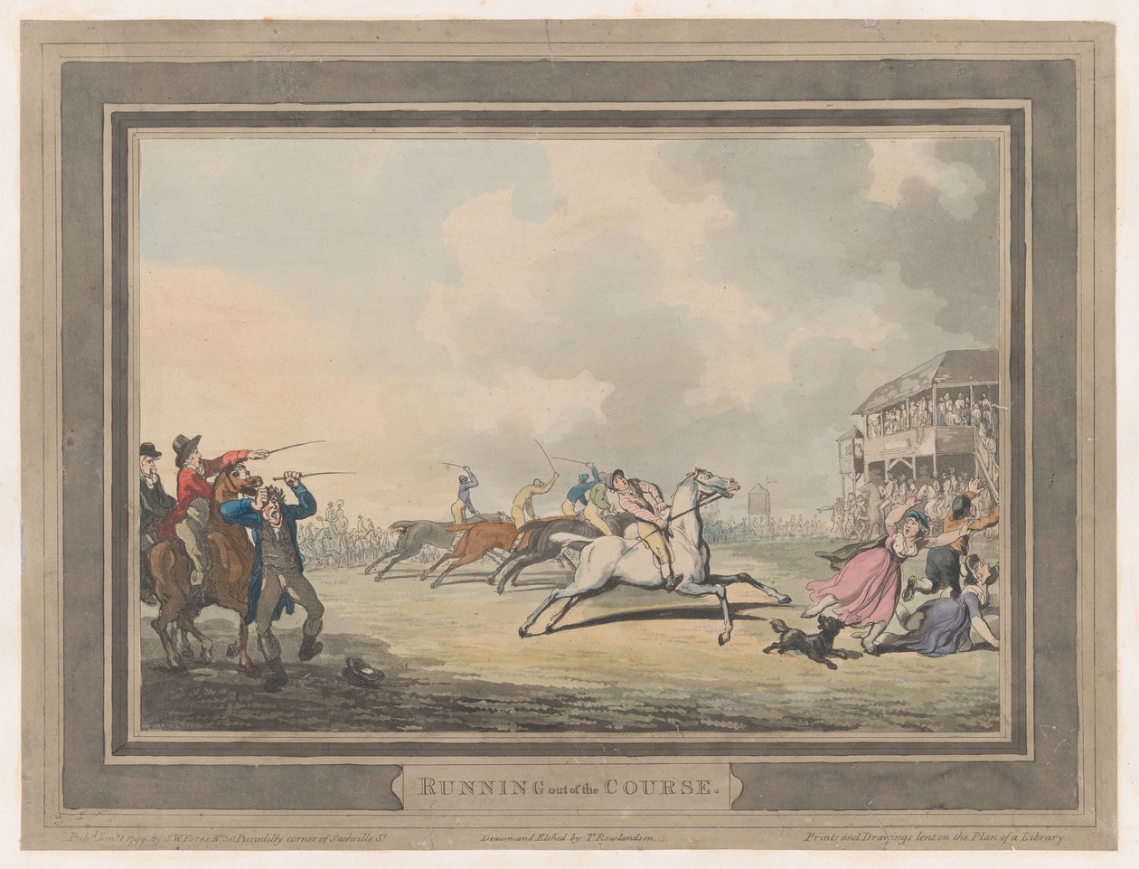 Running out of the Course, January 1, 1799. ，1799年1月1日。 作者 托马斯·罗兰森