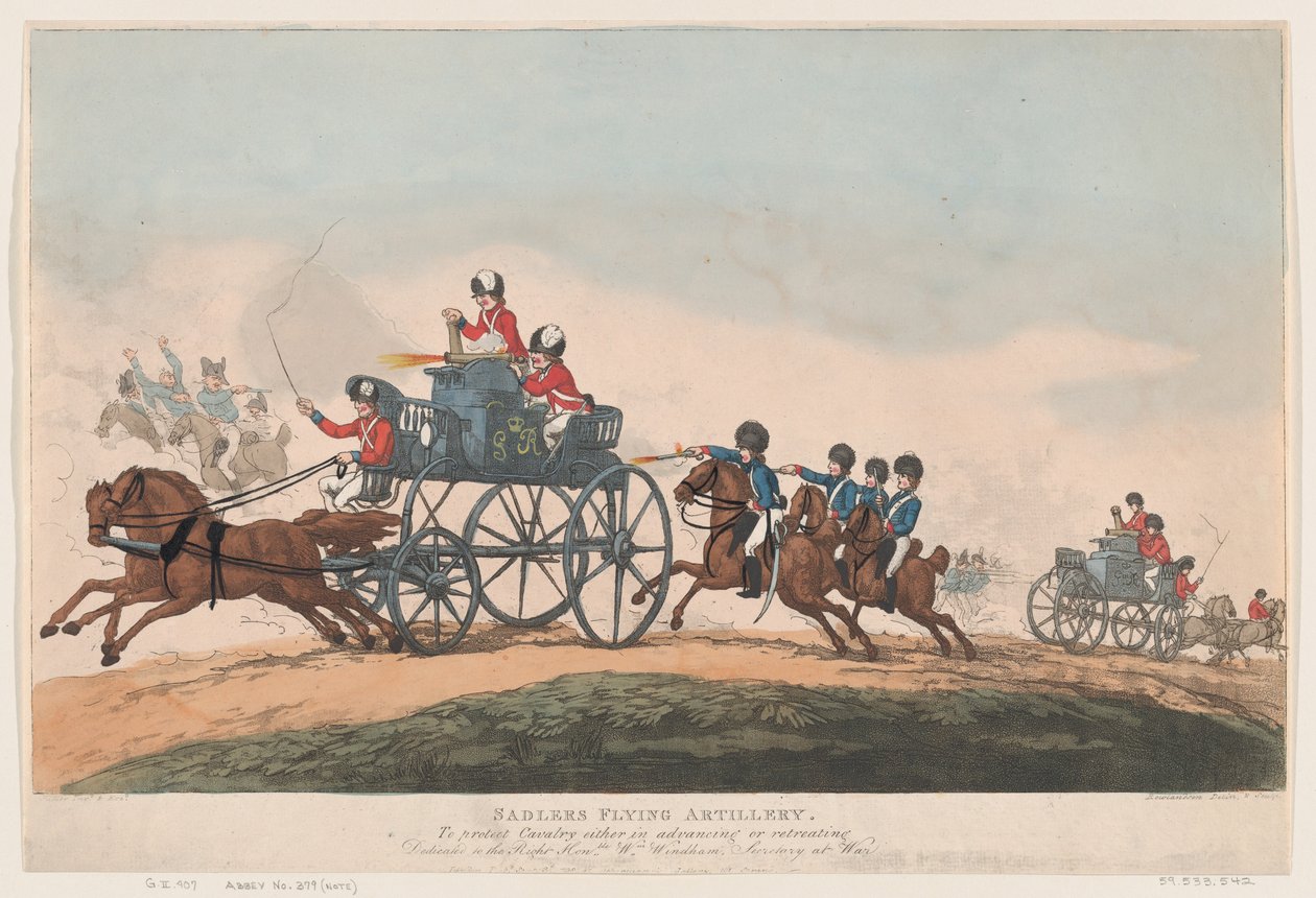 Sadlers Flying Artillery, September 3, 1798., September 3, 1798. 作者 托马斯·罗兰森