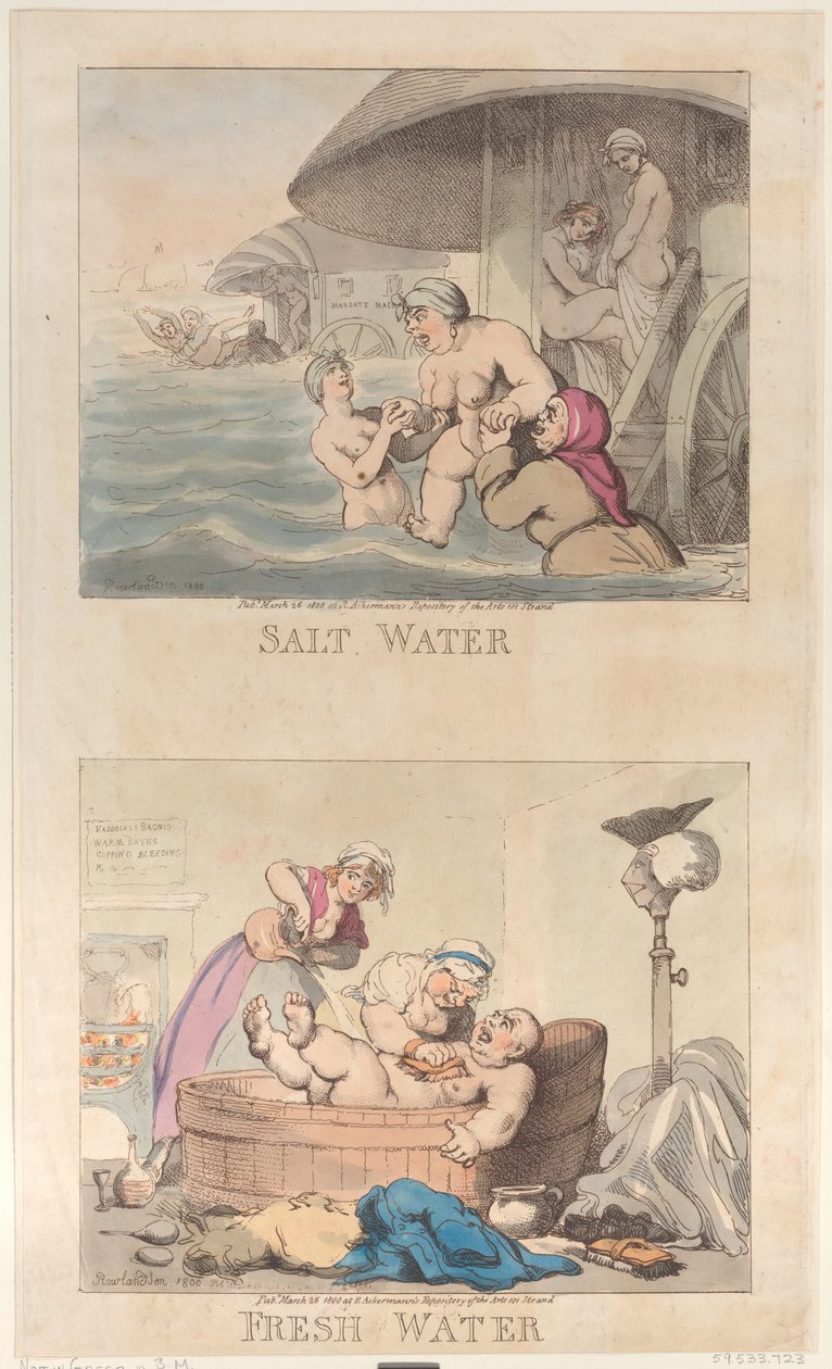 Salt Water and Fresh Water, March 25, 1800., March 25, 1800. 作者 托马斯·罗兰森