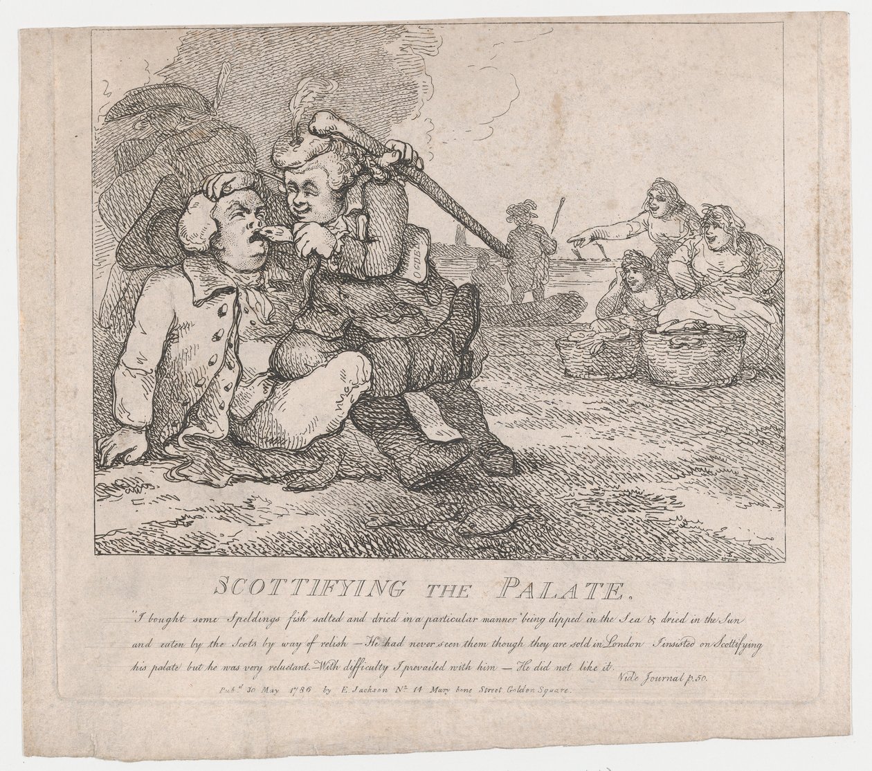 Scottifying the Palate 博斯韦尔的美丽画卷，第一部分，5月30日，......，1786年5月30日。 作者 托马斯·罗兰森