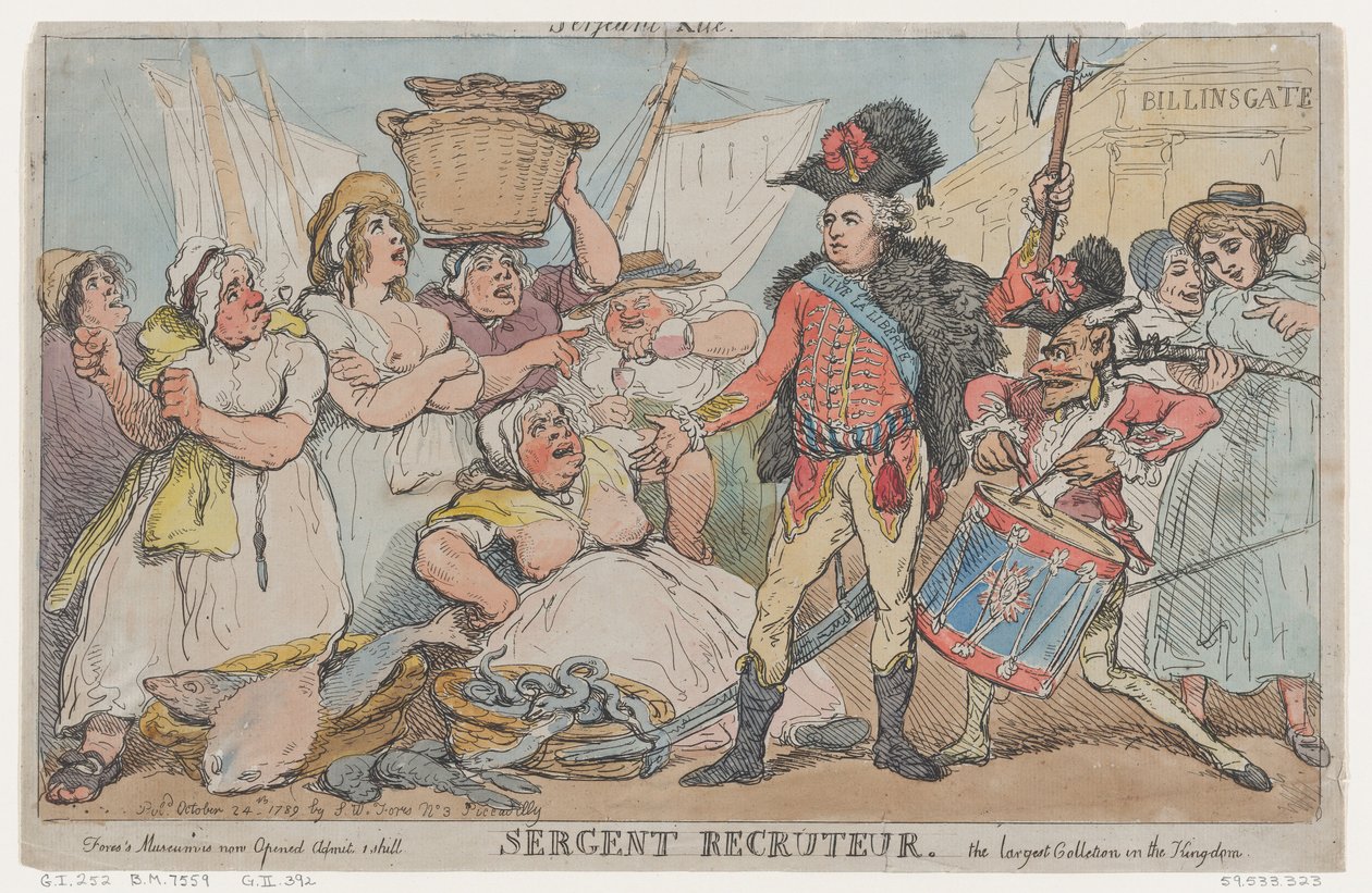 Sergent Recruteur，1789年10月24日，1789年10月24日。 作者 托马斯·罗兰森