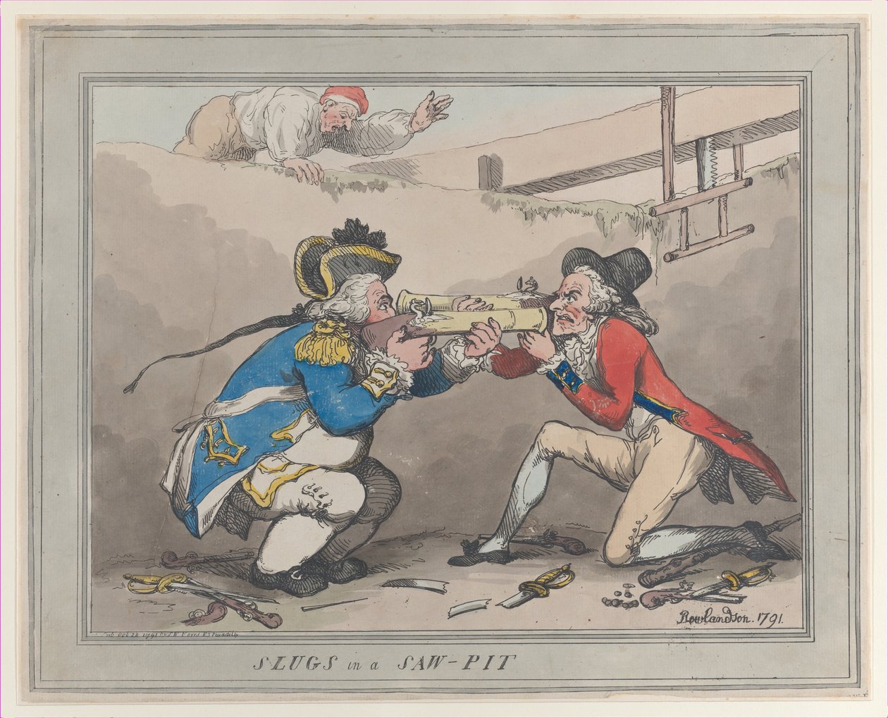 Slugs in a Saw-Pit, October 28, 1791., October 28, 1791. 作者 托马斯·罗兰森